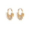 Trendy Cubic Zircon Butterfly Small Hoop Earrings Gold Silvery  Design Earring For Women Accessories Jewelry