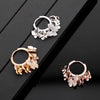 Trendy Cubic Zircon Butterfly Small Hoop Earrings Gold Silvery  Design Earring For Women Accessories Jewelry