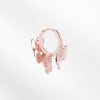 Trendy Cubic Zircon Butterfly Small Hoop Earrings Gold Silvery  Design Earring For Women Accessories Jewelry