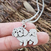 Trendy Cute Poodle Pendant Necklace Women's Necklace Metal Animal Pendant Accessories Party Jewelry