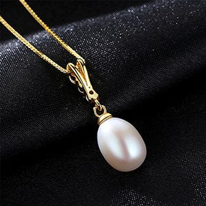 New Trendy Pearl Necklaces Top Luster 925 Sterling Silver Pendant Necklace for Women Brand 2020 charms fine Jewelry