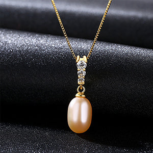 New Trendy Pearl Necklaces Top Luster 925 Sterling Silver Pendant Necklace for Women Brand 2020 charms fine Jewelry