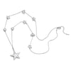 Trendy Gun Black Pentagram Star Heart Beads Pendants Necklace Chain Sweater Long Necklace For Women Jewelry Party Gifts 2022