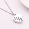 Trendy Heart-shaped Pendant Bohemian Crystal Inlaid Necklace Pendant Mother's Love Metallic Silver Plated Sliding Pendant