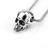Trendy Horror Skull Head Pendant Necklace Men's Metal Accessories Hip Hop Jewelry Party Gift