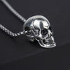 Trendy Horror Skull Head Pendant Necklace Men's Metal Accessories Hip Hop Jewelry Party Gift