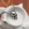 Trendy Horror Skull Head Pendant Necklace Men's Metal Accessories Hip Hop Jewelry Party Gift