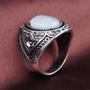 Trendy Inlaid Cat's Eye Stone Ring Women's Ring Bohemian Crystal Inlaid Ring Accessories Party Jewelry