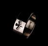 Trendy James Bond 007 Spectre Ring Men's Ring Metal Polished Ghost Pattern Ring Accessories Party Jewelry