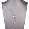 Trendy Long Coffee Gold Pendant Necklace For Women Tassel Pearl Chain Sweater Necklaces Wedding Party Jewelry  2022
