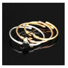 Trendy Metal Braided Cable Shape Bracelet Women's Bracelet Heart-Shaped Open Bracelet Accessories Party Jewelry