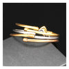 Trendy Metal Braided Cable Shape Bracelet Women's Bracelet Heart-Shaped Open Bracelet Accessories Party Jewelry