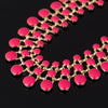 Trendy Necklaces Pendants Link Chain Collar Long Plated Enamel Statement Bling & Necklace Women Jewelry N233