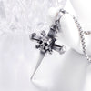 Trendy Skull Dagger Cross Pendant Necklace Men's Necklace Sliding Metal Silver-Plated Necklace Pendant Accessories