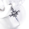 Trendy Skull Dagger Cross Pendant Necklace Men's Necklace Sliding Metal Silver-Plated Necklace Pendant Accessories