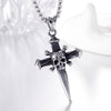 Trendy Skull Dagger Cross Pendant Necklace Men's Necklace Sliding Metal Silver-Plated Necklace Pendant Accessories