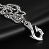 Trendy Special Fishhook Shape Pendant Necklace Men's Necklace Metal Sliding Pendant Accessories Party Jewelry