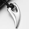 Trendy Spiked Horn Shape Pendant Necklace Men's Necklace Metal Pendant Accessory Party Jewelry