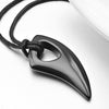 Trendy Spiked Horn Shape Pendant Necklace Men's Necklace Metal Pendant Accessory Party Jewelry