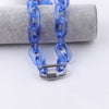 Trendy Transparent Acrylic Chain Choker Necklace For Women Men Plastic Clear Link Chains Collar Necklaces Punk Party Jewelry