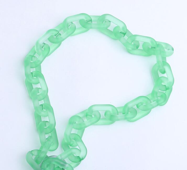 Chunky plastic chain necklace - Orange - Ladies | H&M IN