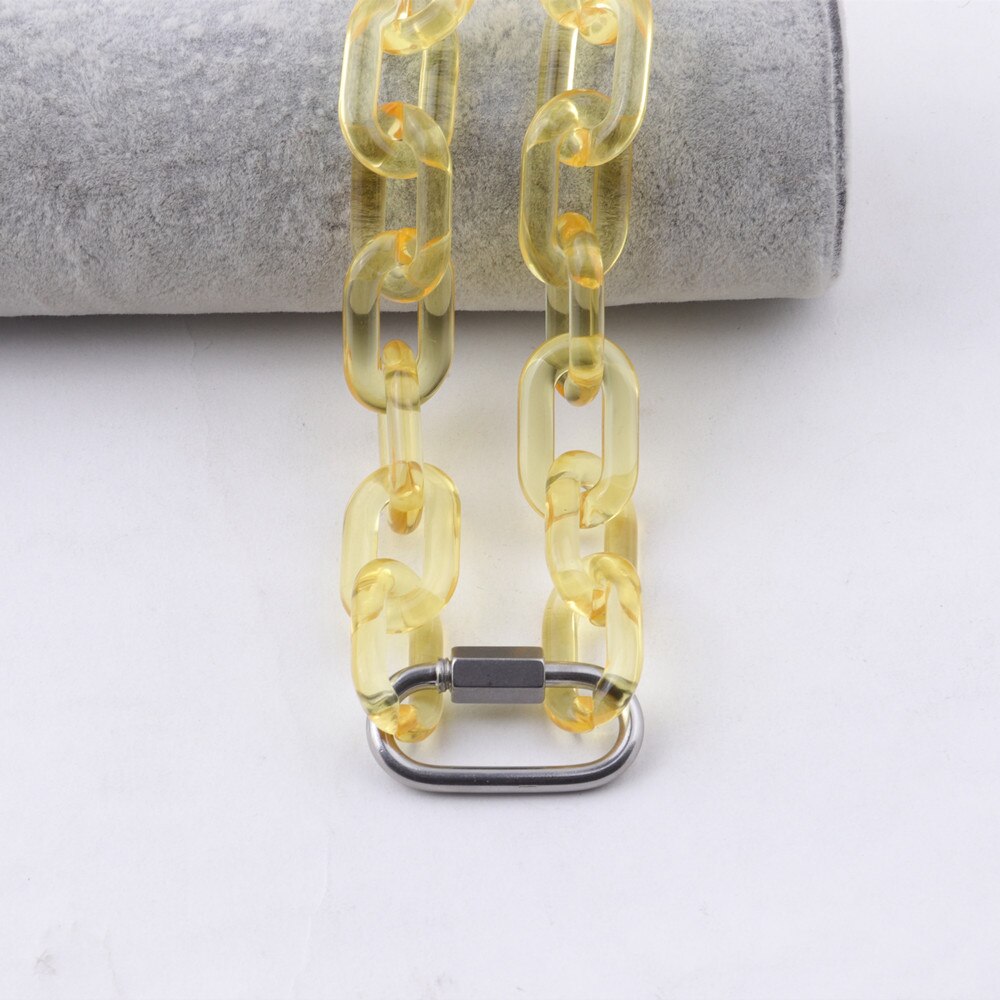 Clear Anchor Link Choker Acrylic glass Chain – plushtrap