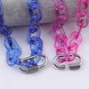 Trendy Transparent Acrylic Chain Choker Necklace For Women Men Plastic Clear Link Chains Collar Necklaces Punk Party Jewelry