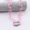 Trendy Transparent Acrylic Chain Choker Necklace For Women Men Plastic Clear Link Chains Collar Necklaces Punk Party Jewelry