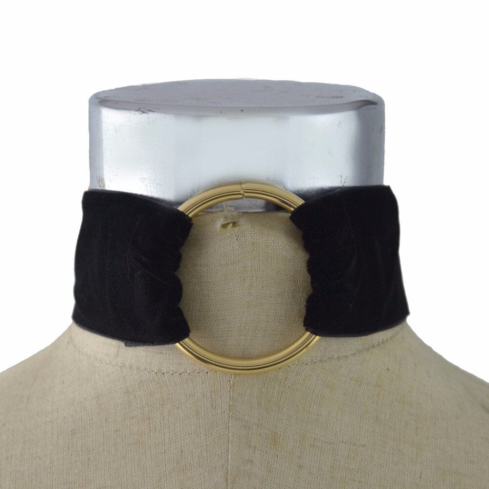 Trendy Velvet Choker Necklaces for Women Boho Wide Ribbon Vintage Green Wine Blue Black Collar Choker Necklace Birthday Gift