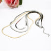 Trendy three Layers Long Chains Sweater Necklace Mix Color stainless steel Necklace Female Collier Jewelry Gift 2022
