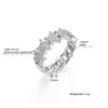 Twist Classical Cubic Zircon Stars Ring for Woman Rose Gold Color Wedding Engagement Finger Ring for Girls Jewelry Gifts