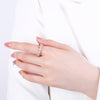 Twist Classical Cubic Zircon Stars Ring for Woman Rose Gold Color Wedding Engagement Finger Ring for Girls Jewelry Gifts