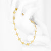 Unique Flower Chain Stainless Steel Bracelet For Woman Love Wedding Gift Adjustable Bangle Jewelry