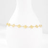 Unique Flower Chain Stainless Steel Bracelet For Woman Love Wedding Gift Adjustable Bangle Jewelry