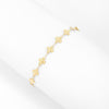 Unique Flower Chain Stainless Steel Bracelet For Woman Love Wedding Gift Adjustable Bangle Jewelry