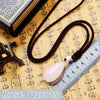 New Various Natural Stone Water Drop Pendant Pendulum Crystal Amethyst obsidian Chakra Healing Reiki Necklace Women Fine Jewelry