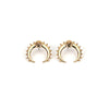 New Vintage Gold Silver Color Crescent Moon Earrings for Women Tribal Antique Brass Moon Stud Earrings Jewelry #258095