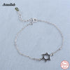 New Wholesale Charm Bracelets Fashion Jewelry 925 Sterling Silver Hollow Stars Bracelet For Women Brand BSW445