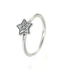 New Winter collection Silver Star Ring 925 sterling silver jewelry Rings For Women Engagement wedding Ring anillos RIP050
