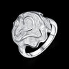 Woman fine Jewelry 925 Sterling Silver beautiful Rose Flower Rings Size 7 8 9 wedding accessories party gifts