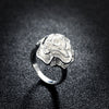 Woman fine Jewelry 925 Sterling Silver beautiful Rose Flower Rings Size 7 8 9 wedding accessories party gifts