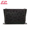 Women Chain Shoulder Bag Luminous sac Bao Bag Geometry Messenger Bags Plain Folding Crossbody Bags Clutch bolso