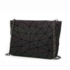 Women Chain Shoulder Bag Luminous sac Bao Bag Geometry Messenger Bags Plain Folding Crossbody Bags Clutch bolso