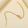 Women Unisex Gold Personality Handcuffs Clavicle Necklace Stainless Steel Necklace Cuban Punk Necklace