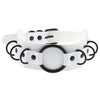 Y2K Girls Women Sexy Gothic Harajuku Chocker Necklaces Punk Heart Round Rivets White Goth Choker Necklace Holloween Jewelry
