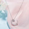 New Year Gift 925 Sterling Silver Moon Star Pendant Necklace for Lover Choker Valentine's Gift for Women Necklace Jewelry