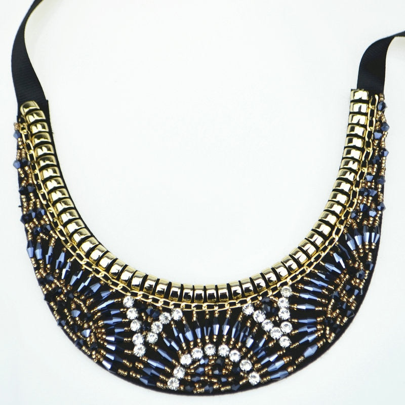 Jewelry Trendy Women statement Necklaces & Pendants maxi Necklace & Handmade crystal  Collar Necklace