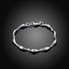 arrive 925 Sterling Silver bracelet Drop chain For women lady charm jewelry wedding noble gifts