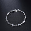 arrive 925 Sterling Silver bracelet Drop chain For women lady charm jewelry wedding noble gifts