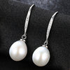 New brand Design Statement Fashion Natural Pearl Water Drop earrings For Women 925 silver Hook